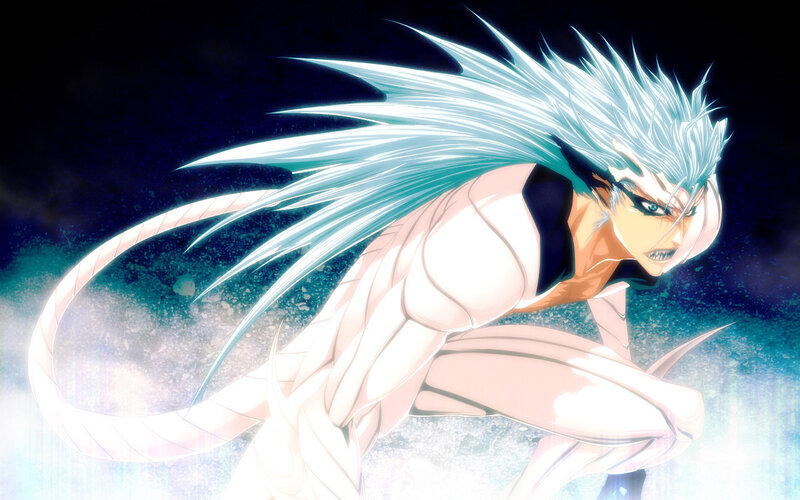 Anime character with white hair