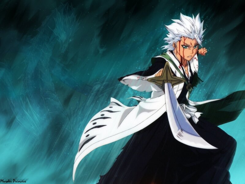 anime character with white hair
