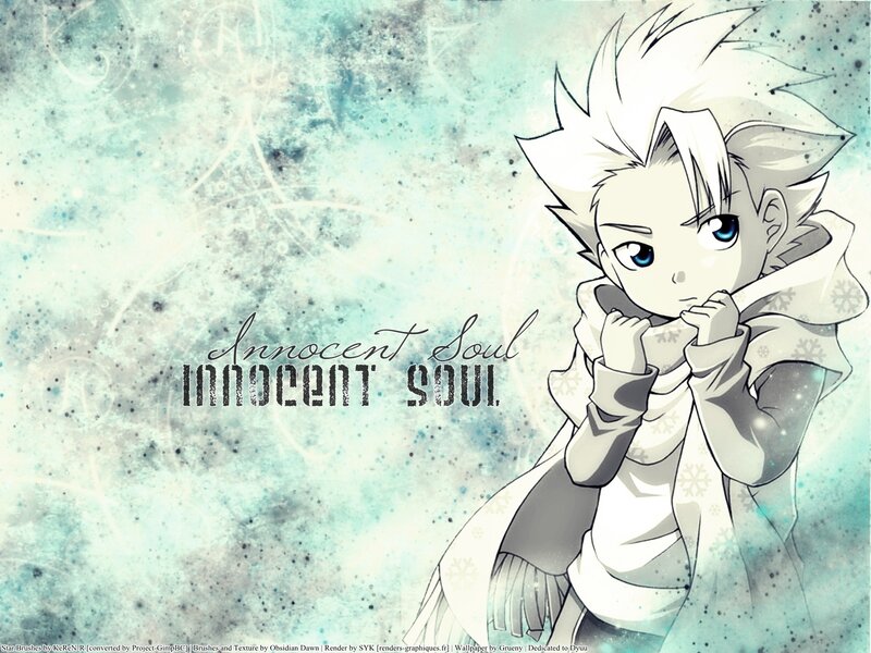 Anime character with white hair