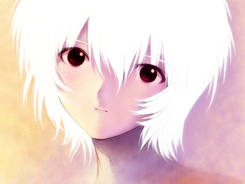 anime character with white hair