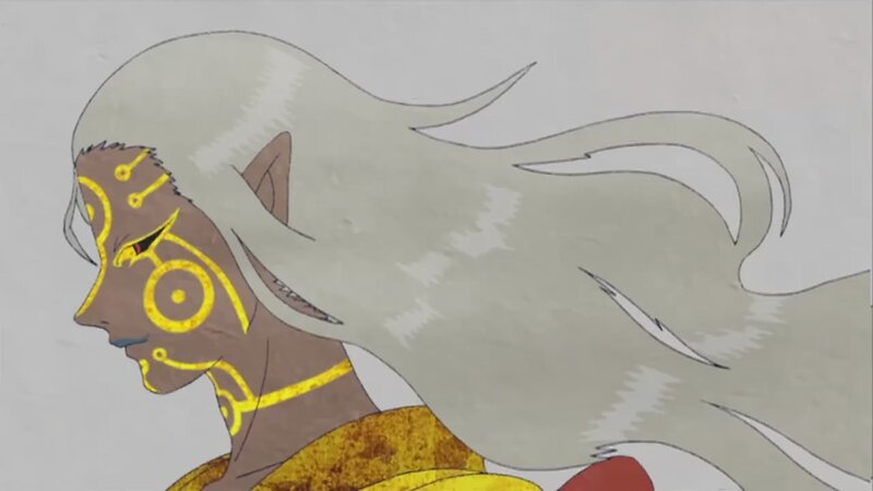 anime character with white hair