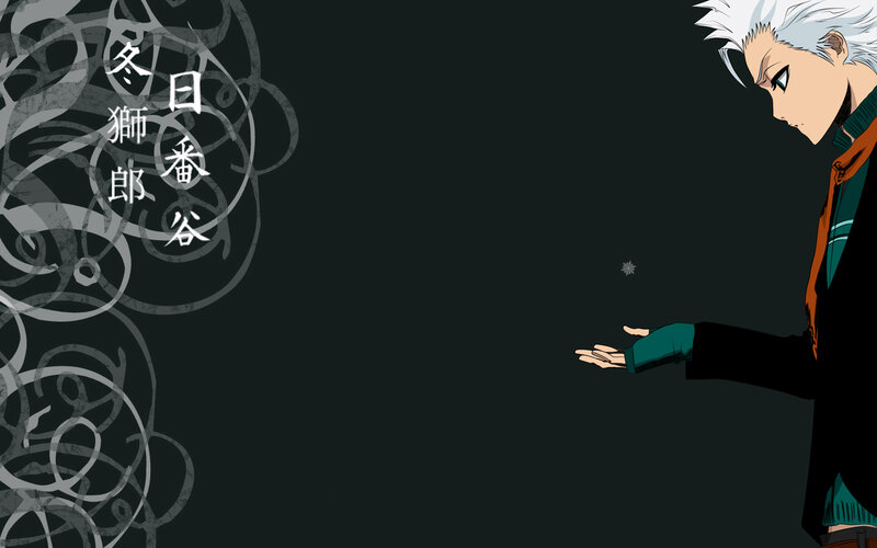 Anime character with white hair
