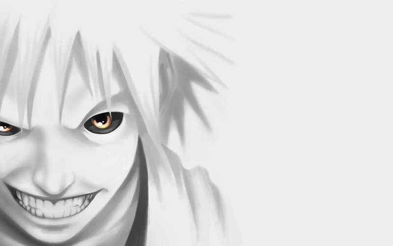 anime character with white hair