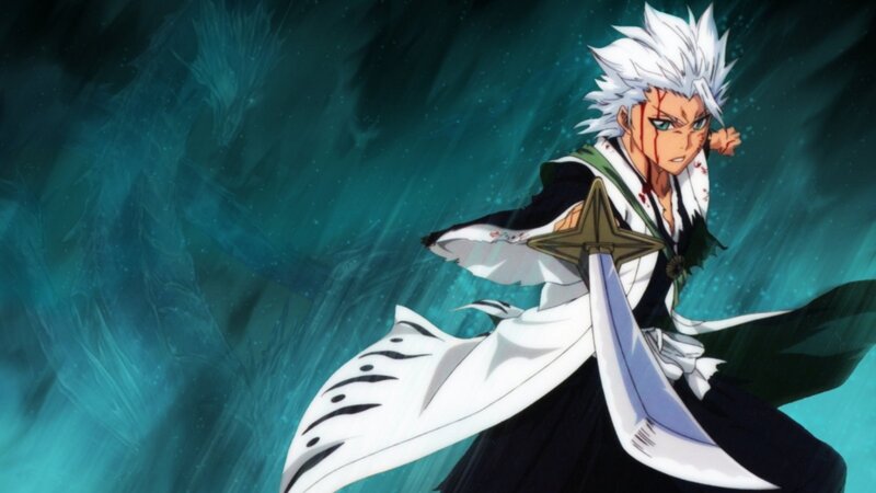 anime character with white hair