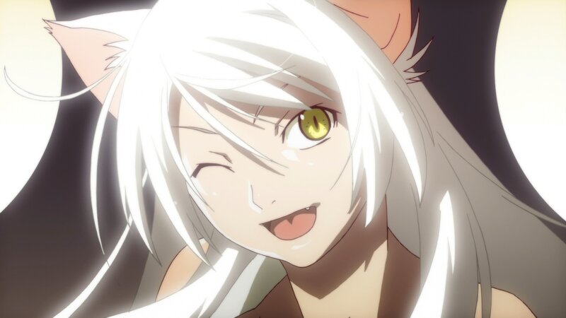 anime character with white hair