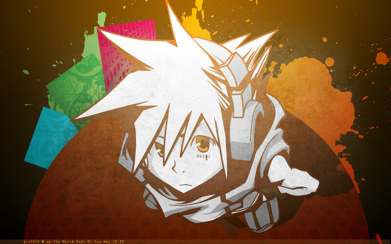 anime character with white hair
