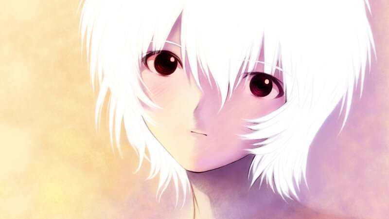 anime character with white hair