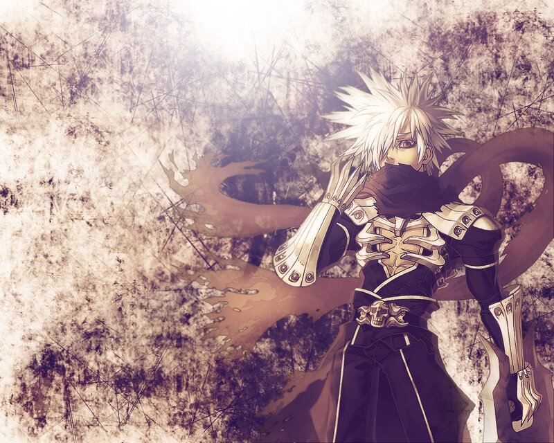 Anime Character with White Hair — Black, Dramatic, Manga, Skeleton Armor
