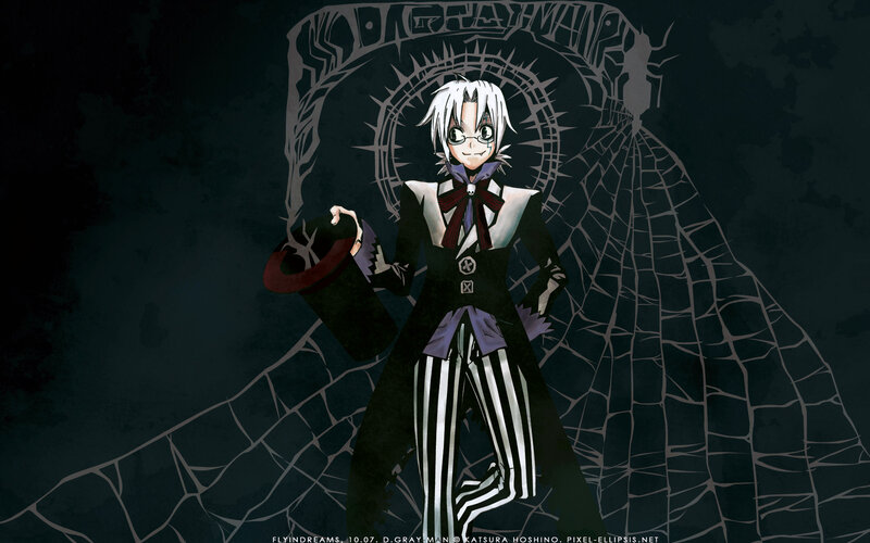 Anime Character with White Hair — Black, Dramatic, Night, Manga, Top Hat, Striped Pants