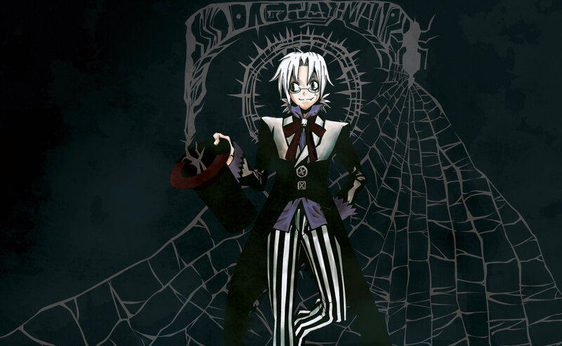 Anime Character with White Hair — Black, Dramatic, Night, Top Hat