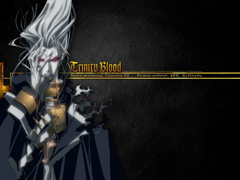 Anime Character with White Hair — Black, Dramatic, White Hair, Red Eyes