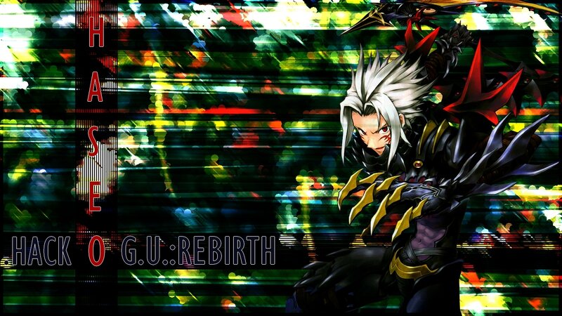 Anime Character with White Hair — Black