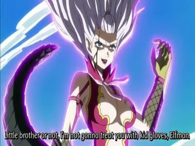 Anime Character with White Hair — Blue, Dramatic, Dragon Tail