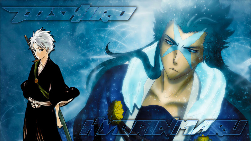 Anime Character with White Hair — Blue, Dramatic, Sword
