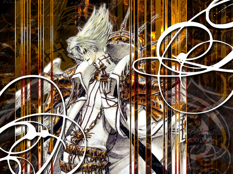 Anime Character with White Hair — Brown