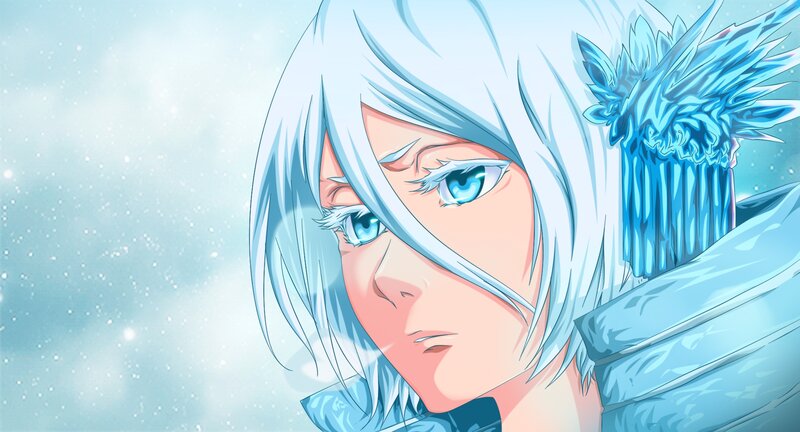 Anime Character with White Hair — Cold
