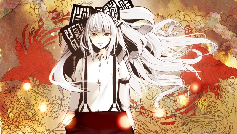 Anime Character with White Hair — Dramatic, Digital Art, Long White Hair