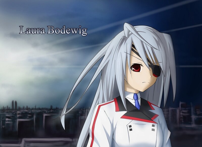 Anime Character with White Hair — Dramatic, Night