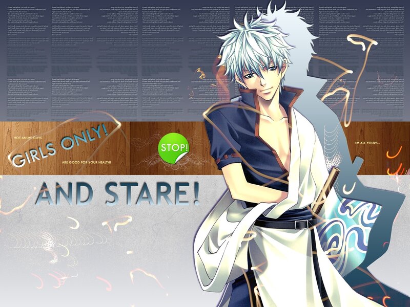 Anime Character with White Hair — Dramatic, Text Overlay