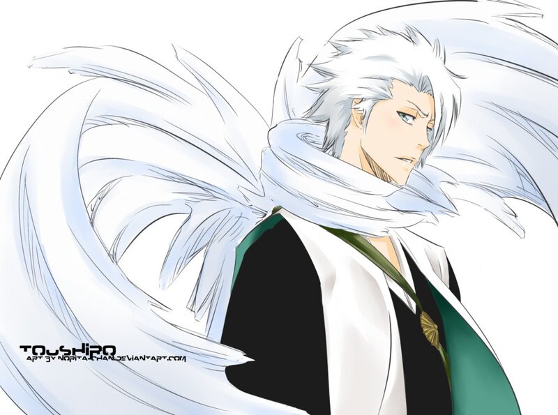 Anime Character with White Hair — Dramatic, White Scarf