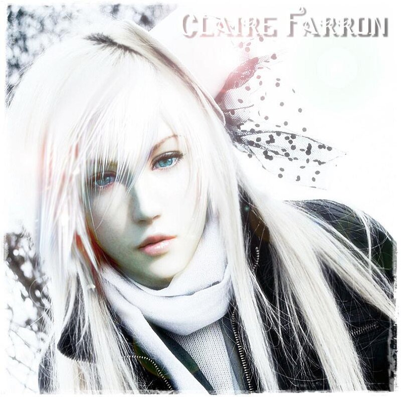 Anime Character with White Hair — Dramatic, Winter