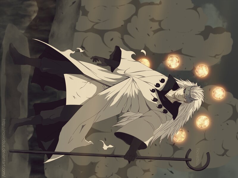 Anime Character with White Hair — Gray, Dramatic, Night