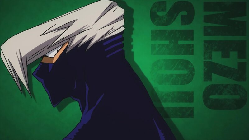 Anime Character with White Hair — Green, Dramatic, Green Background, Text