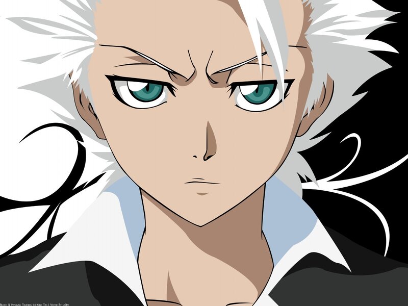 Anime Character with White Hair — Intense