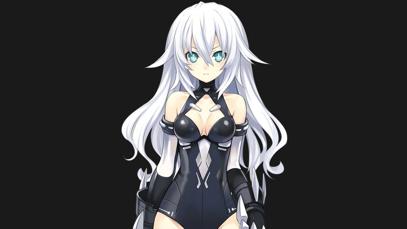 Anime Character with White Hair — Neutral, Long White Hair