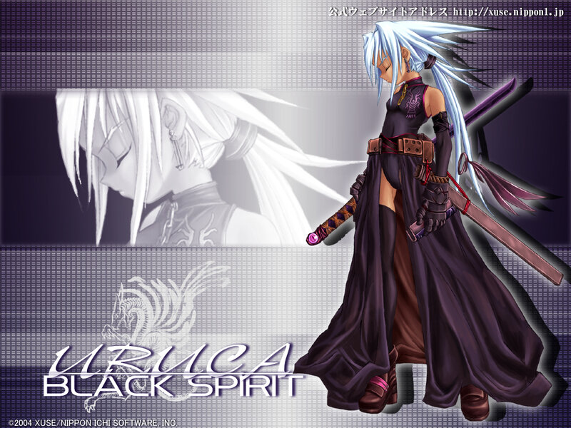 Anime Character with White Hair — Purple, Dramatic, Digital Art
