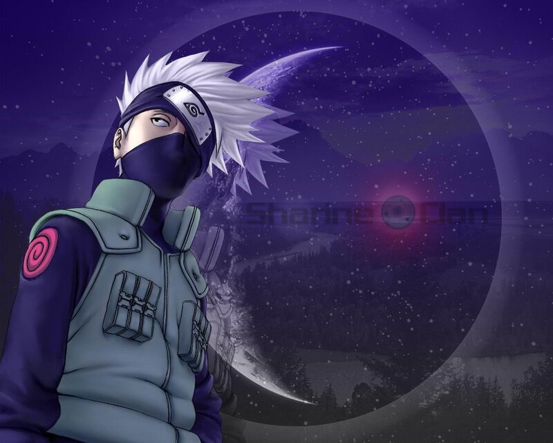 Anime Character with White Hair — Purple, Dramatic