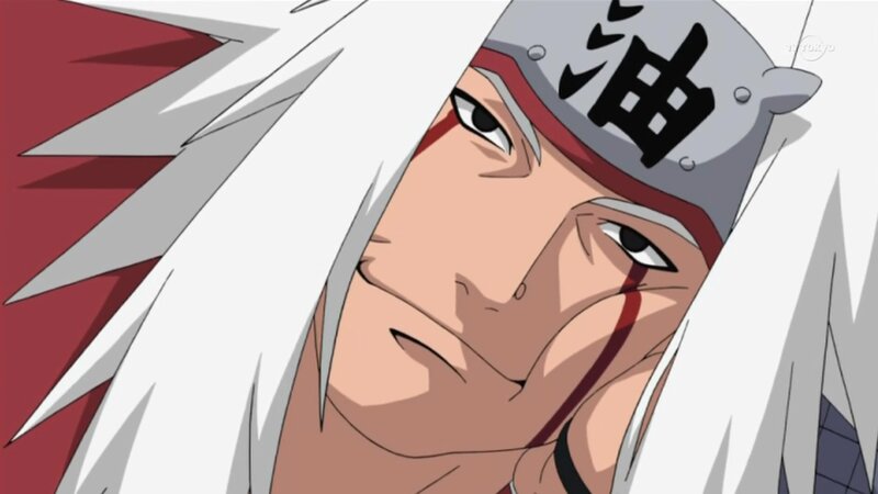 Anime Character with White Hair — Serious, Headband, Blood