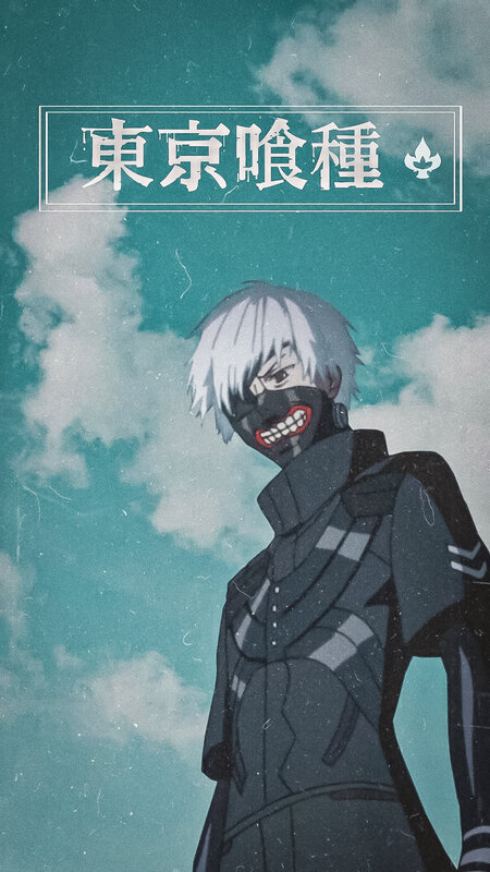 Anime Character with White Hair — Teal, Dramatic, Mask