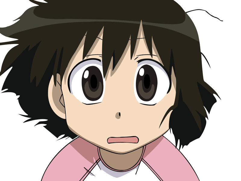 anime character with wide eyes