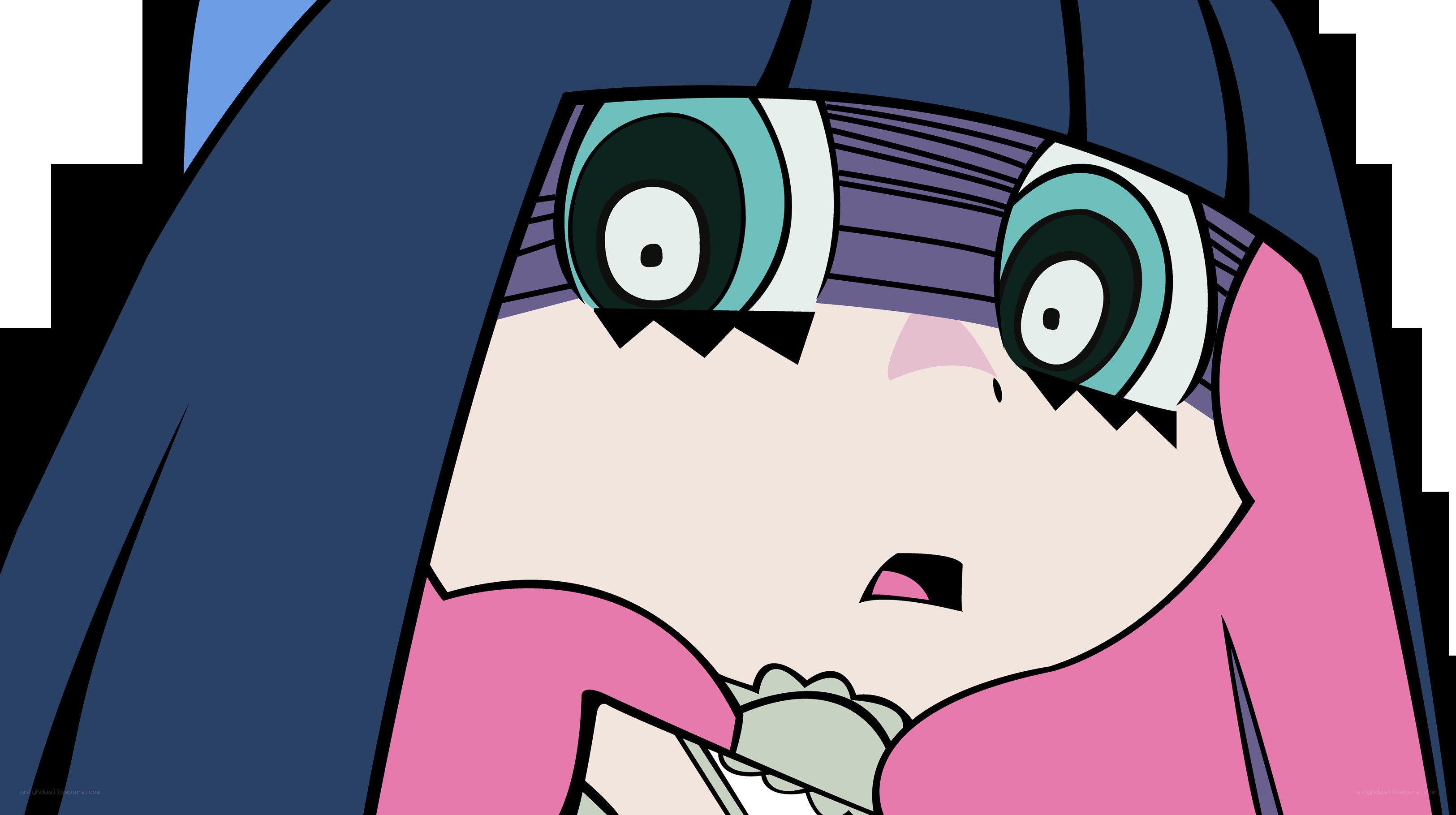 anime character with wide eyes