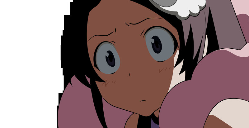 anime character with wide eyes