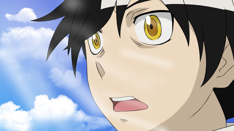 anime character with wide eyes