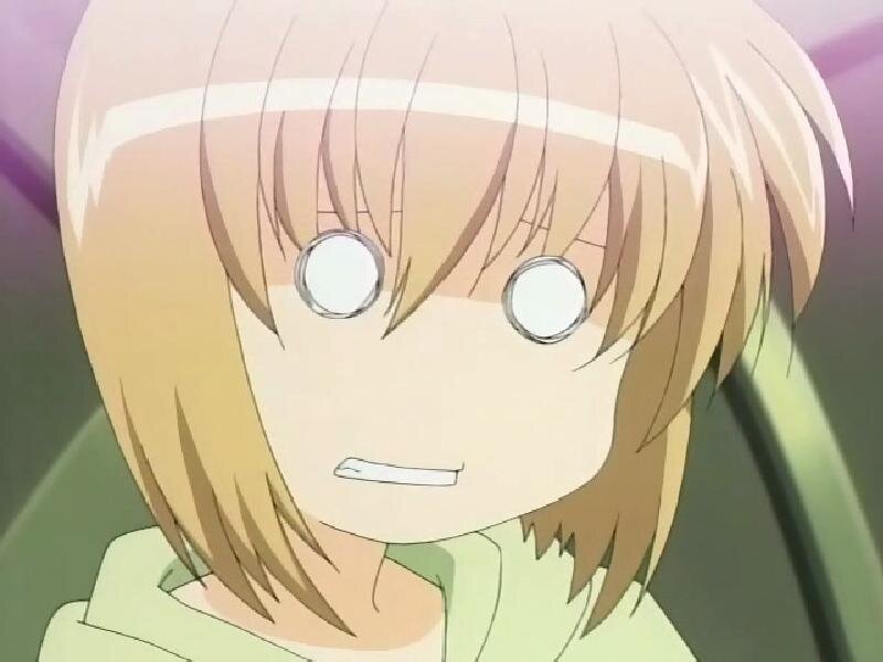 Anime Character with Wide Eyes — Brown
