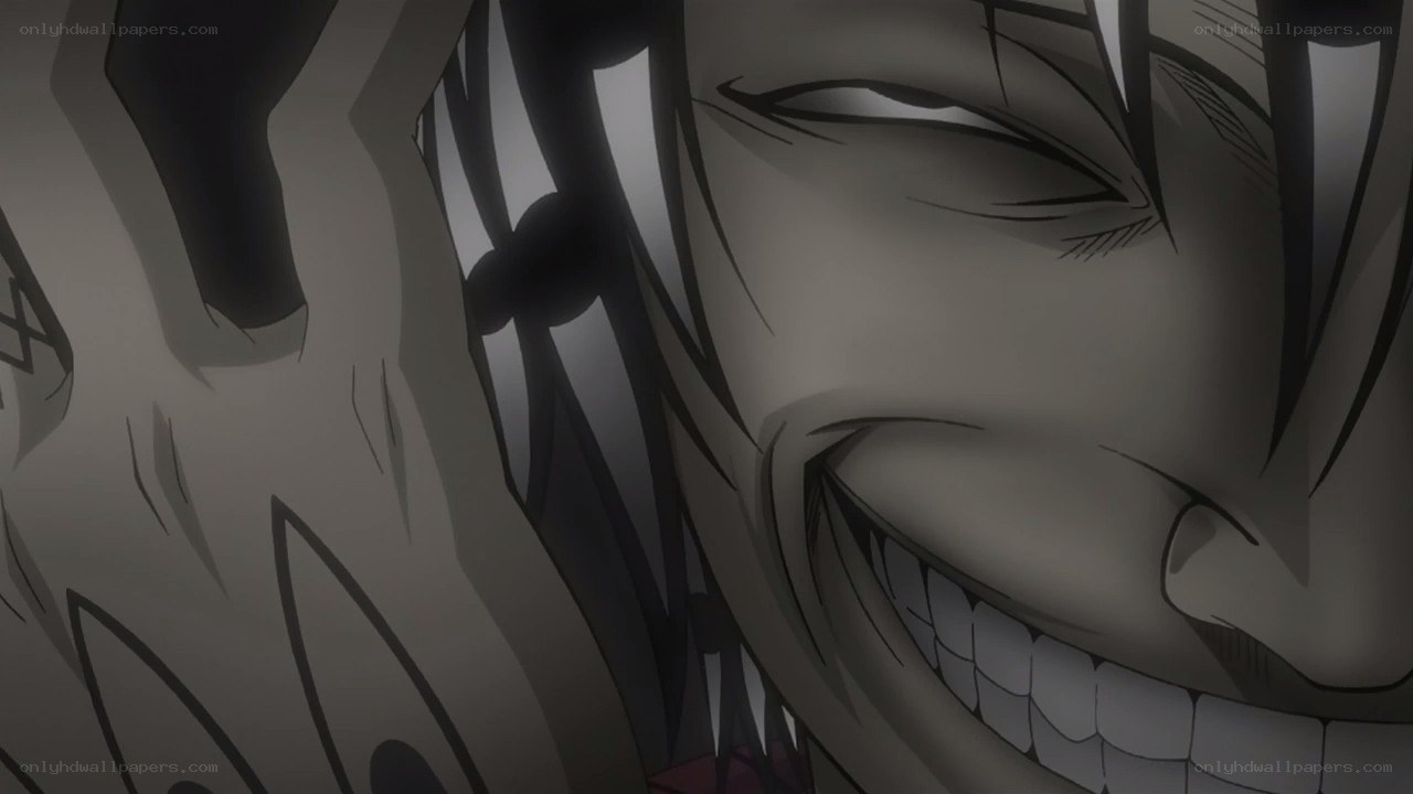 anime character with wide grin