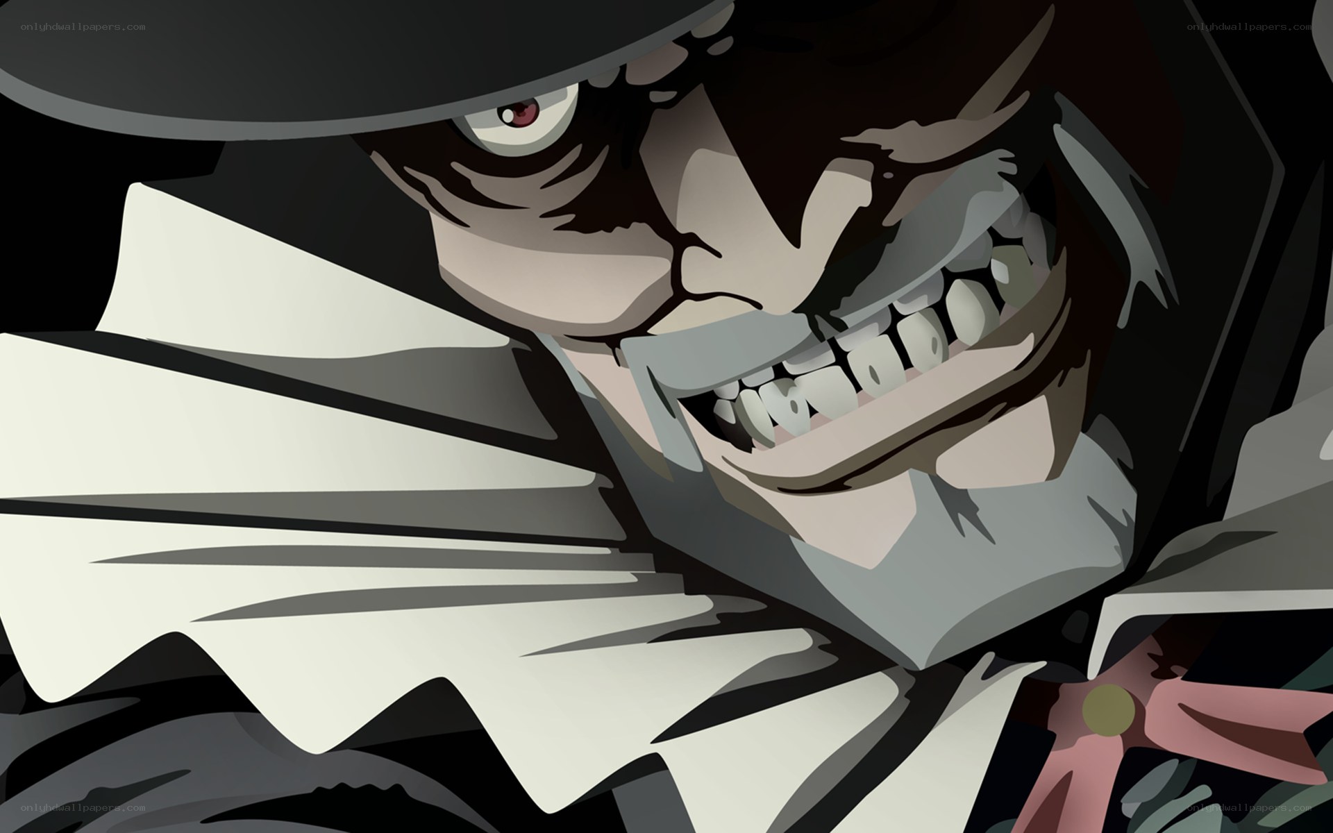 anime character with wide grin