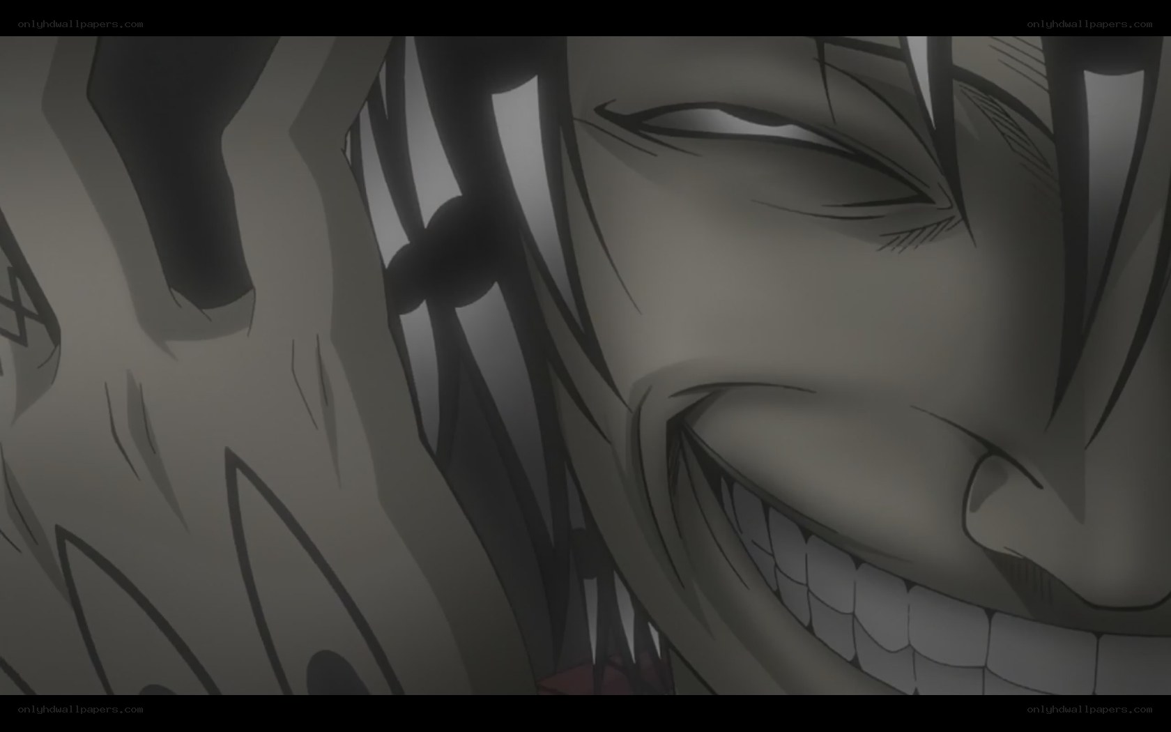 anime character with wide grin