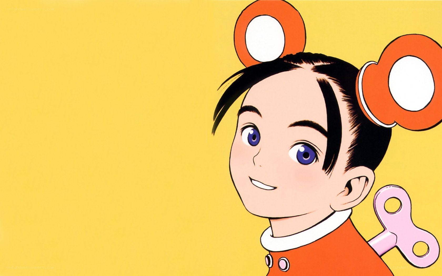 anime character with wind-up key