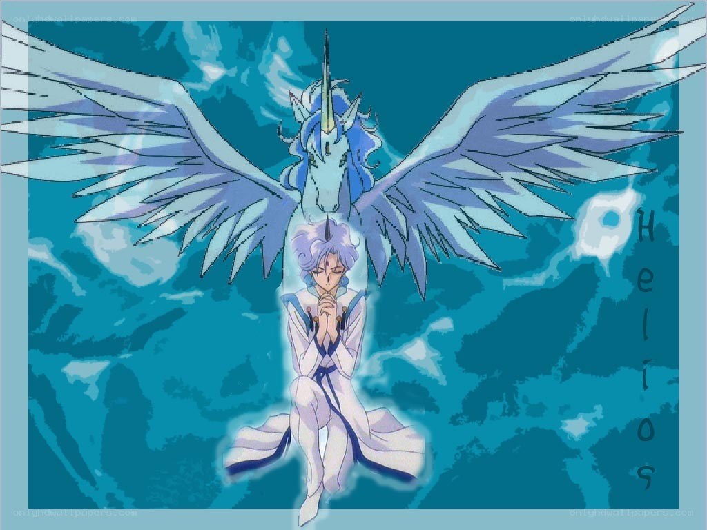 Anime character with winged unicorn