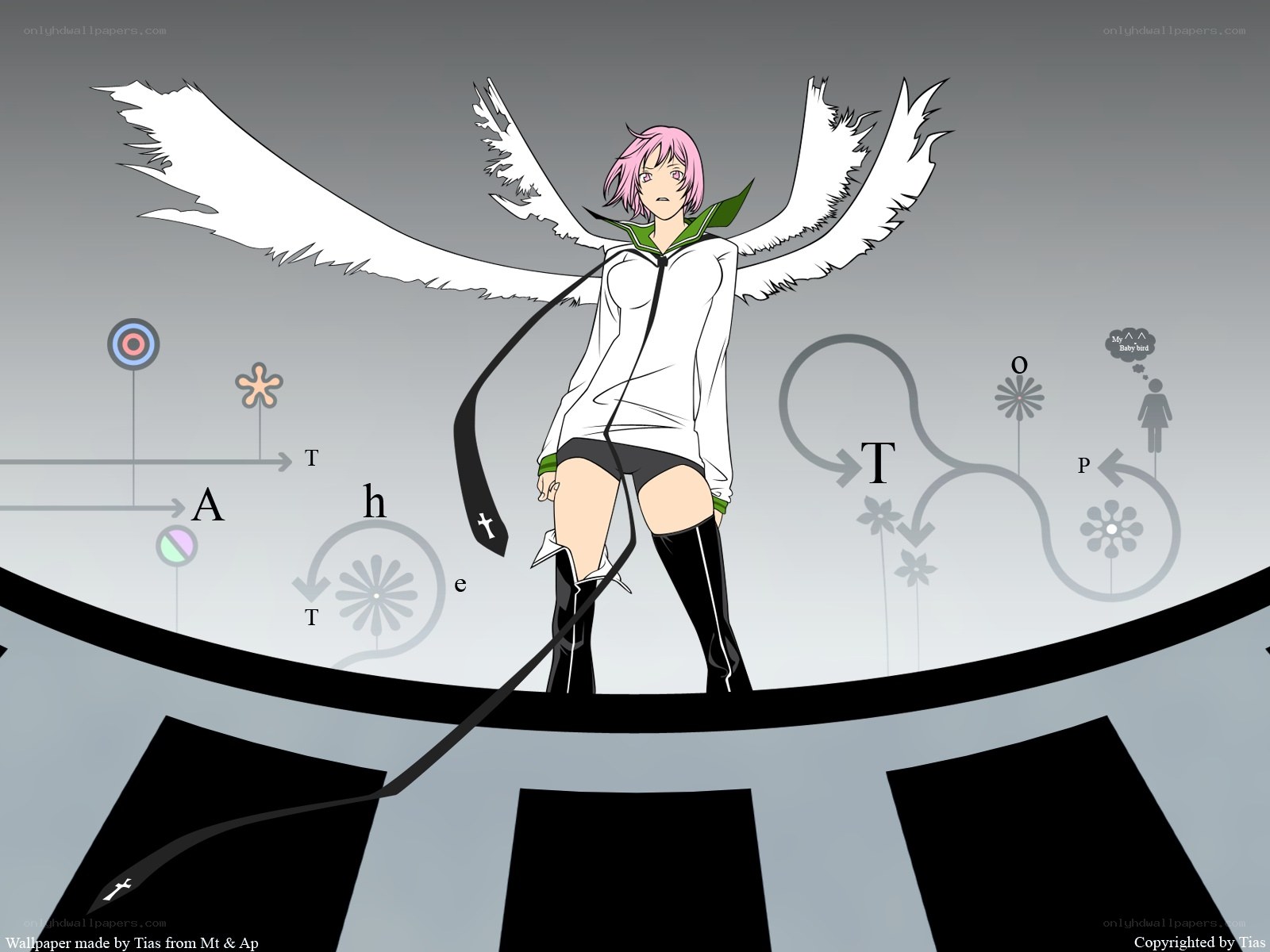 anime character with wings