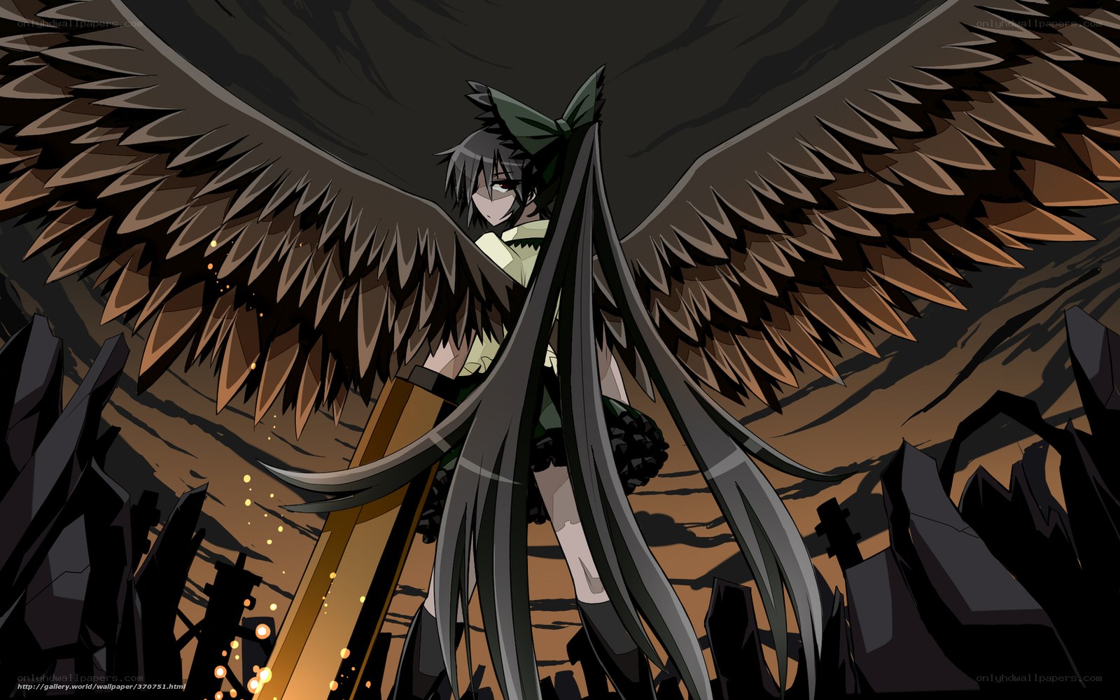 anime character with wings