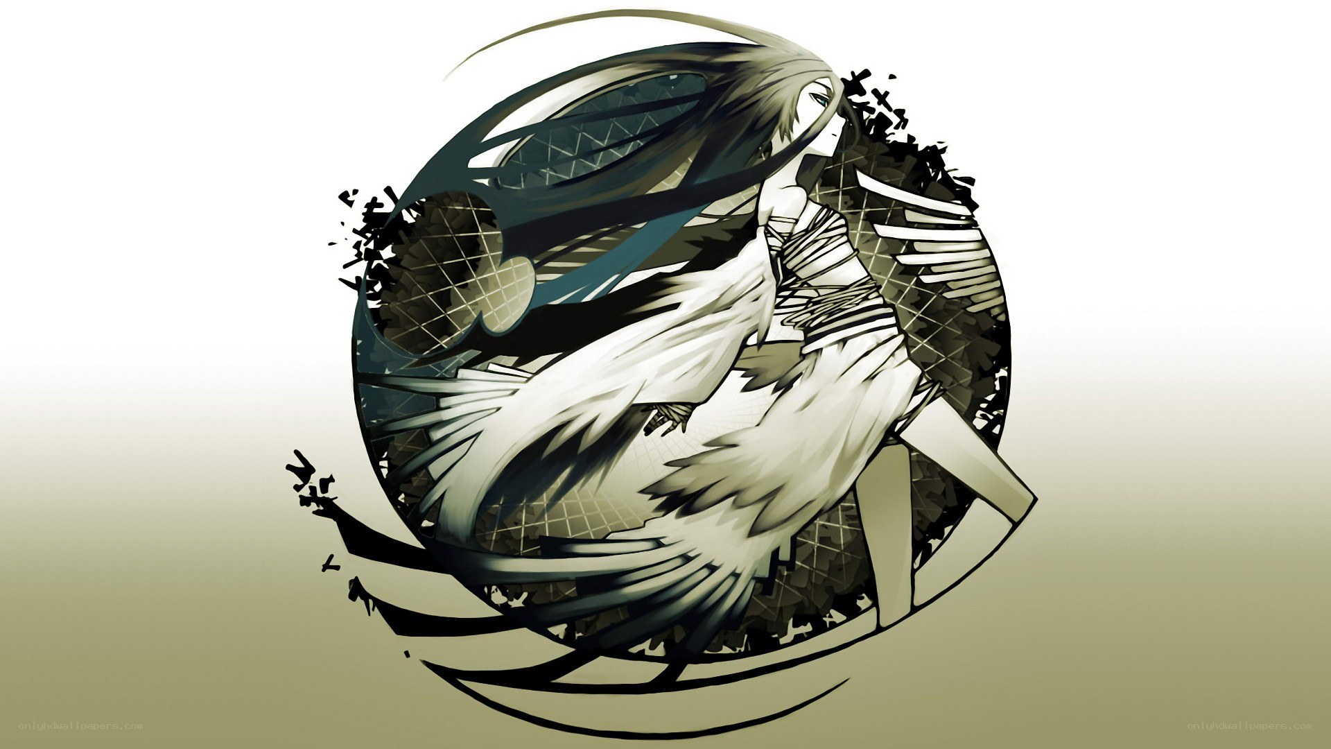 anime character with wings