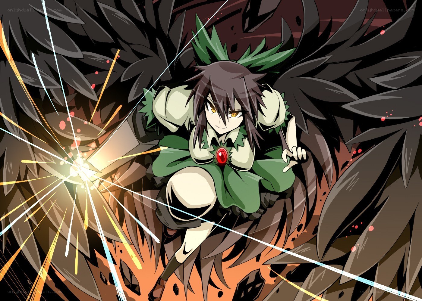 anime character with wings