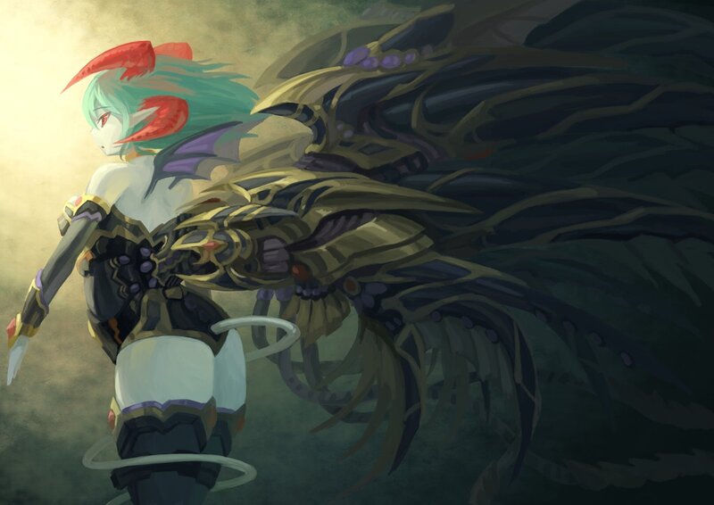 anime character with wings