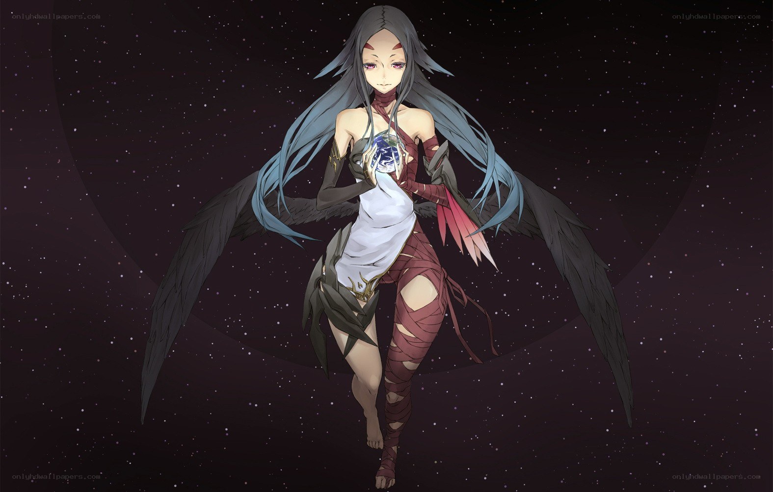 Anime character with wings