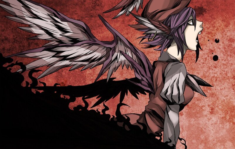 anime character with wings